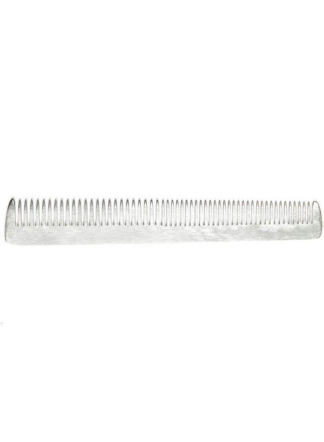 Endrihan Sturdy Metal Double Tooth Barber Grooming And Dressing Comb (6.8 Inches)