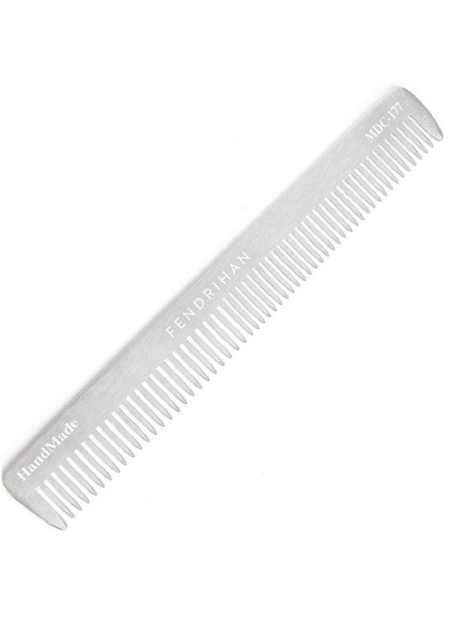 Endrihan Sturdy Metal Double Tooth Barber Grooming And Dressing Comb (6.8 Inches)