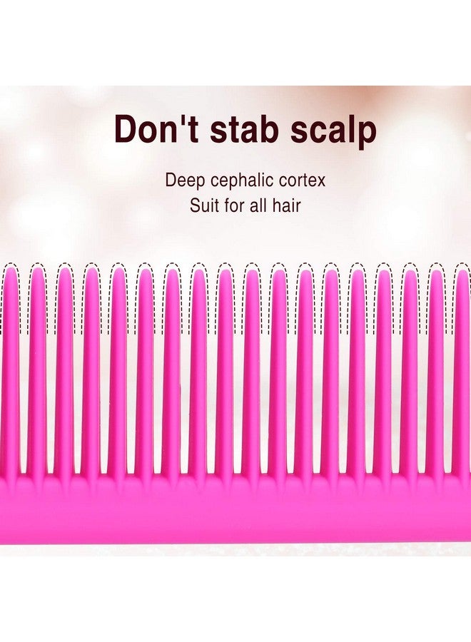 3 Pieces Plastic Rat Tail Comb Pintail Comb Fiber Teasing Comb 9 Inch Styling Comb With Thin And Long Handle For Men Women Girl Salon Home Supplies