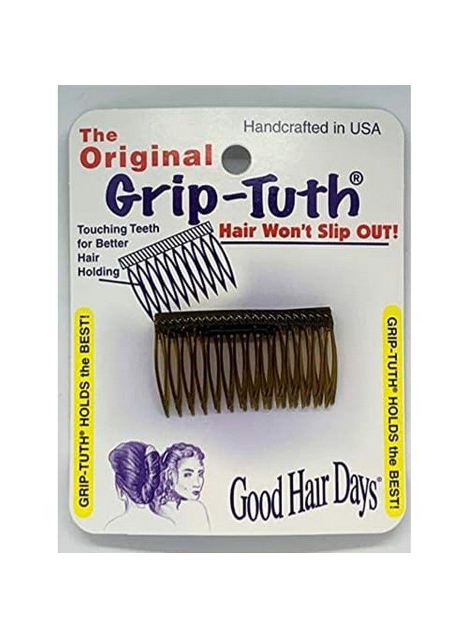 Ood Hair Days Griptuth Shorty Combs Shorty Tuck Combs For Hair Decorative & Hair Styling Hair Accessories For Fine And Thin Hair (Tortoise Shell 2 Count 1 ¾ Inch)