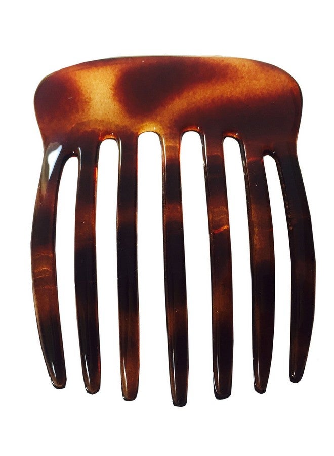 French Fingers Seven Teeth Large 2 Pieces Celluloid Acetate Tortoise Shell Hair Side Hair Combs