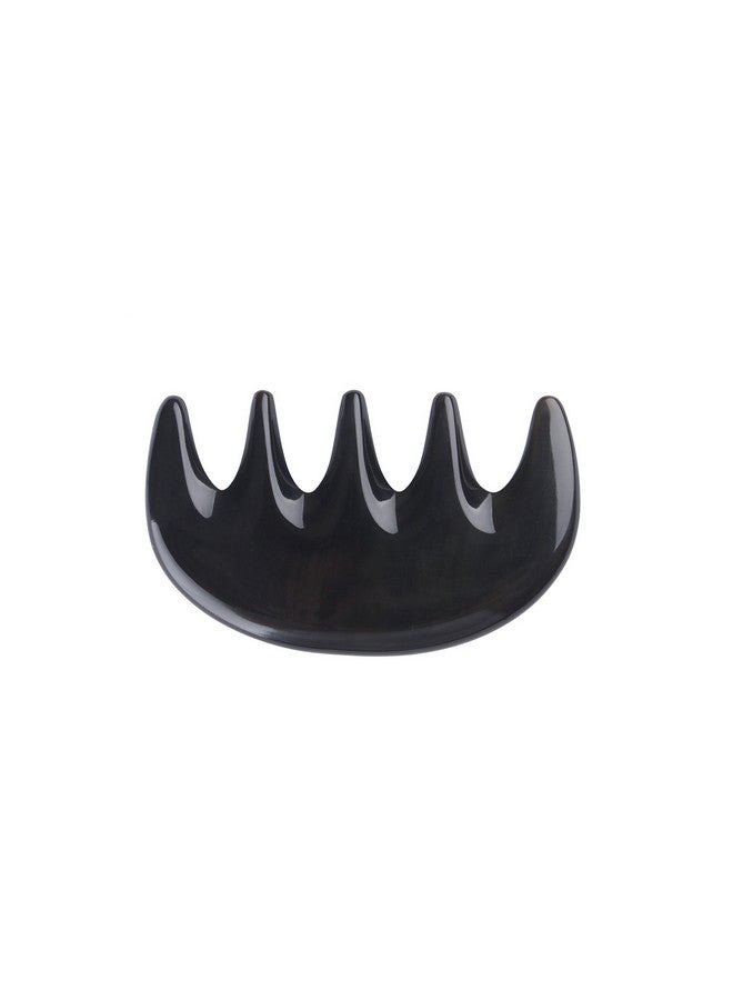 Wide Tooth Hair Comb No Static Mini Pocket Comb For Massage Natural Black Buffalo Horn Comb