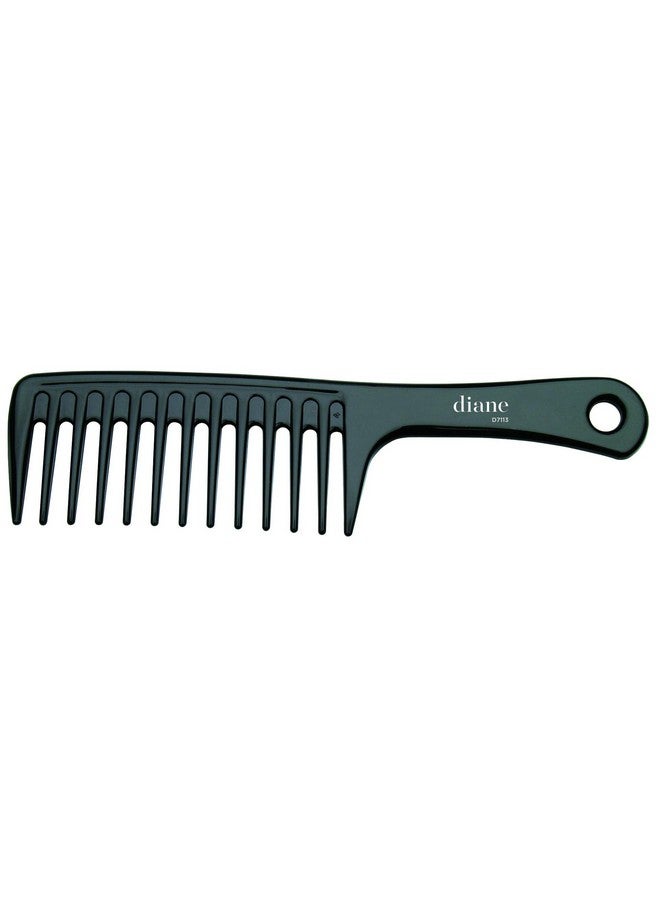 Extra Wide Tooth Shampoo Comb Ionic Antistatic Detangler Tool Use On Wet Or Damp Hair For Women Men Black 9.75 Inches D7113