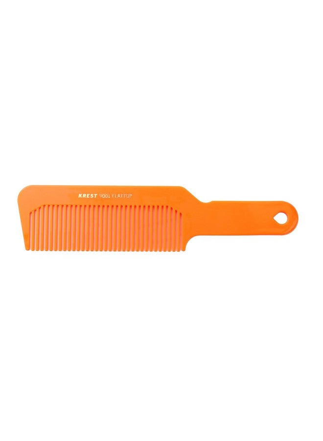 Hair Comb 83/4 Flattop Hair Cutting Comb. Barbers Hairdresser Comb. Model 9001. 3 Combs (Neon Orange)