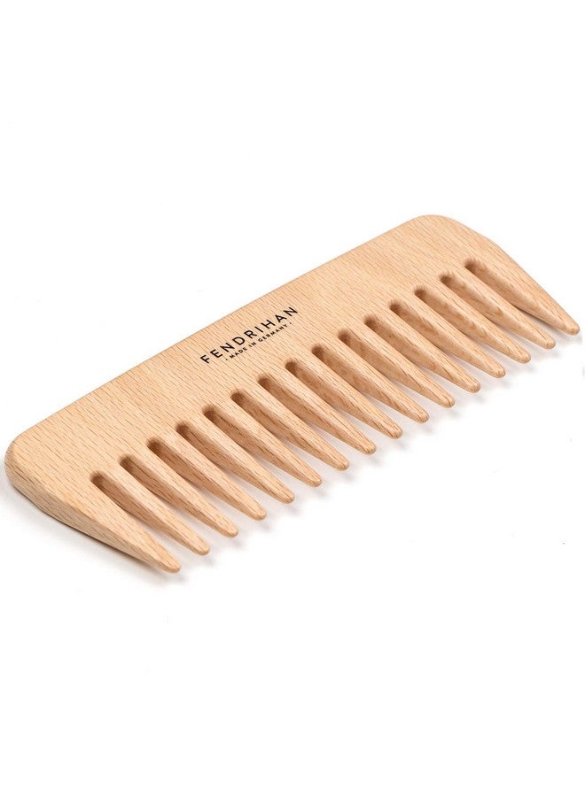 Beech Wood Styling Comb With Wide Teeth 5.3