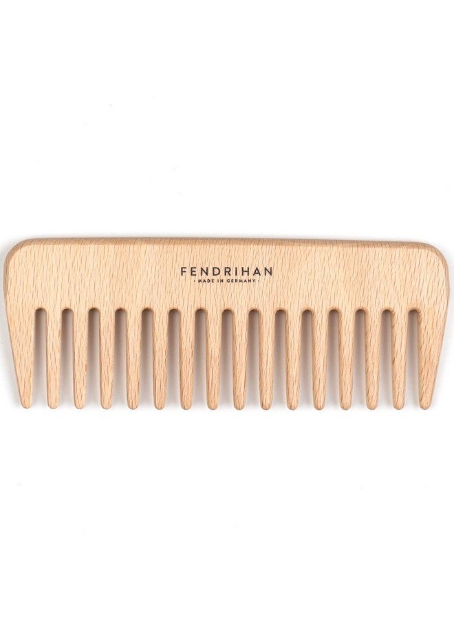 Beech Wood Styling Comb With Wide Teeth 5.3