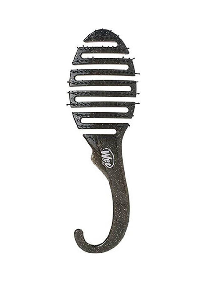 Shower Glitter Hair Brush Black 1.77 x 2.76 x 11.42inch