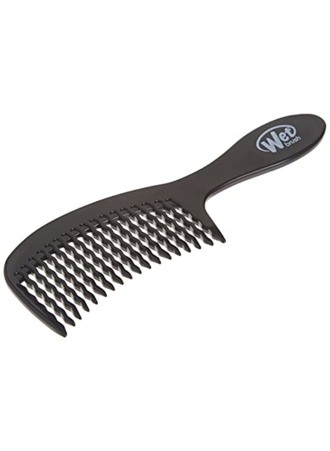 Original Detangler Wave Tooth Design Hair Brush With Ultra Soft Intelliflex Bristles, Travel Hair Detangling Comb For All Hair Types And Less Breakage (Black)