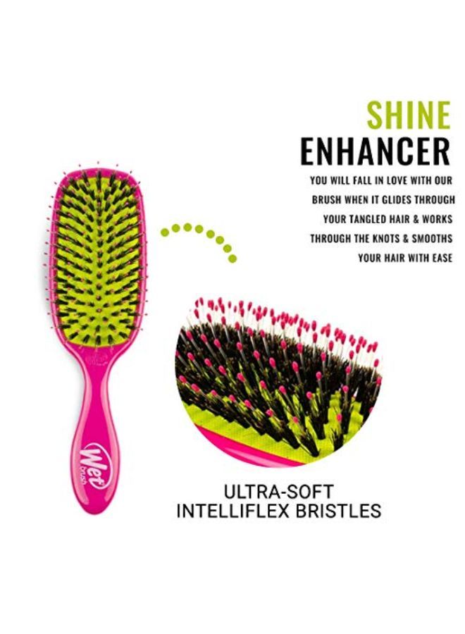 Shine Enhancer Hair Brush, Pink, 1 Count