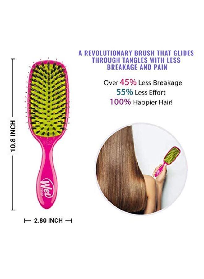 Shine Enhancer Hair Brush, Pink, 1 Count