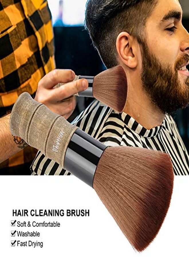 Neck Duster Brush, Soft Barber Face Duster Hair Brush Fiber Hair Salon Cutting Hairdressing Hairbrush Sweeping Neck Tool For Every Barber Or Salon