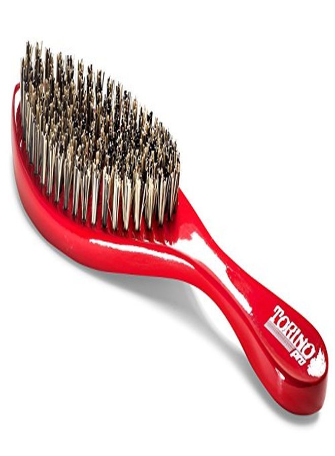 Ing Extra Hard Curve Wave Brush With Reinforced Boar & Nylon Bristles Great For Wolfing Curved 360 Waves Brush