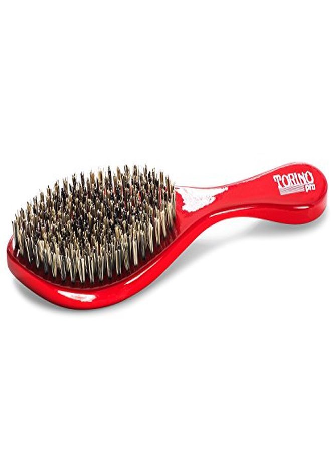 Ing Extra Hard Curve Wave Brush With Reinforced Boar & Nylon Bristles Great For Wolfing Curved 360 Waves Brush