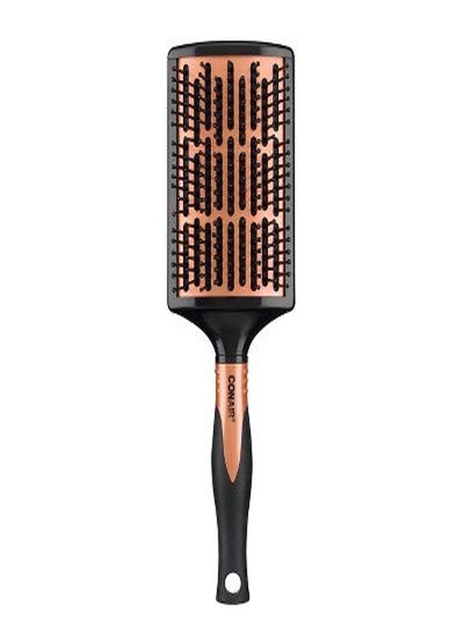 Quick Blow-Dry Pro Curved Copper Brush, Black