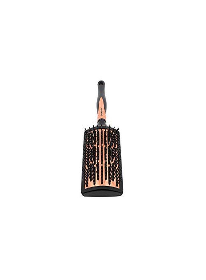 Quick Blow-Dry Pro Curved Copper Brush, Black