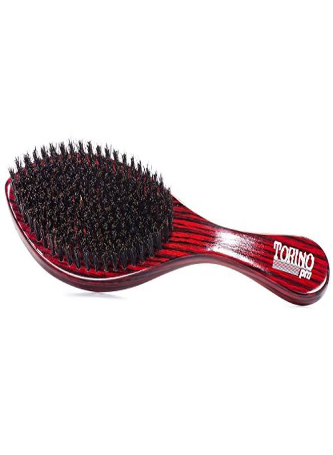 Ing Medium Hard Curve 360 Waves Brush Made With Reinforced Boar & Nylon Bristles (360 Waves Brushes)