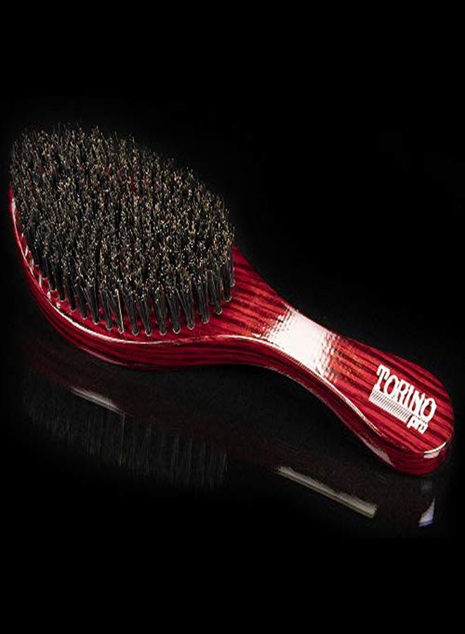 Ing Medium Hard Curve 360 Waves Brush Made With Reinforced Boar & Nylon Bristles (360 Waves Brushes)