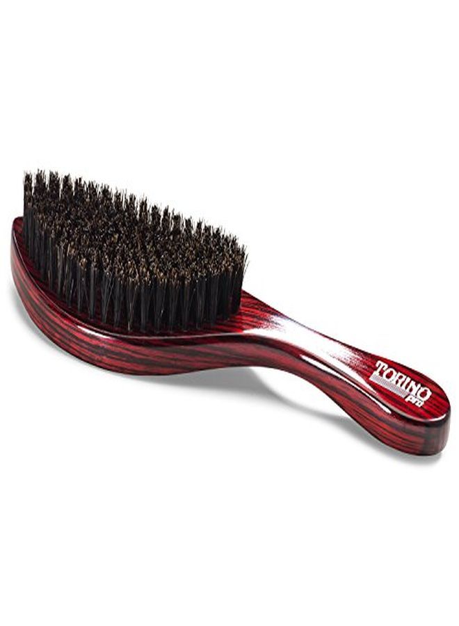 Ing Medium Hard Curve 360 Waves Brush Made With Reinforced Boar & Nylon Bristles (360 Waves Brushes)