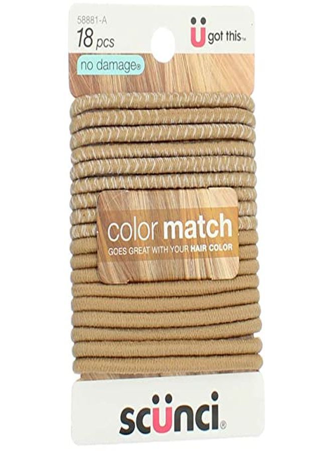 Beautiful Blends Hair Ties, 18 Count (Pack Of 1)