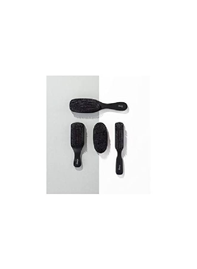 100% Soft Boar Bristle Brush For Men And Women Soft Bristles For Fine To Medium Hair Use For Smoothing, Wave Styles, Soft On Scalp, Club Handle, D8169