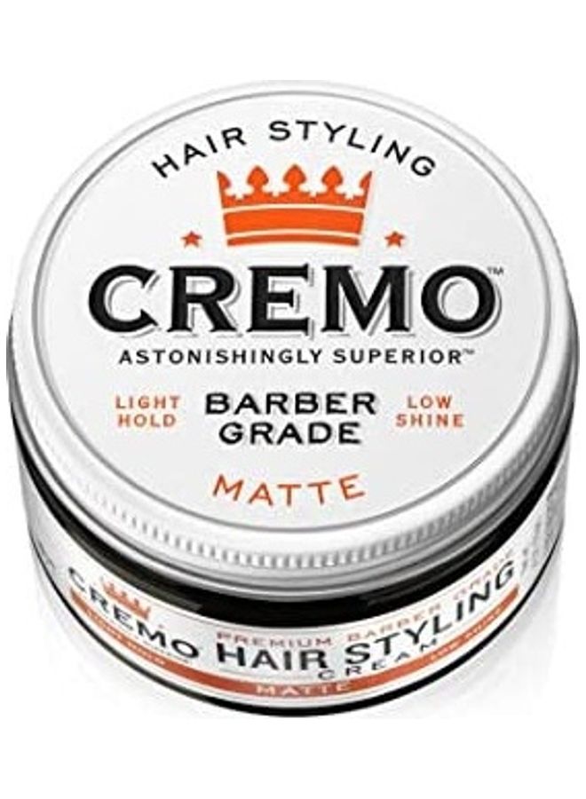 Premium Barber Grade Hair Styling Matte Cream White