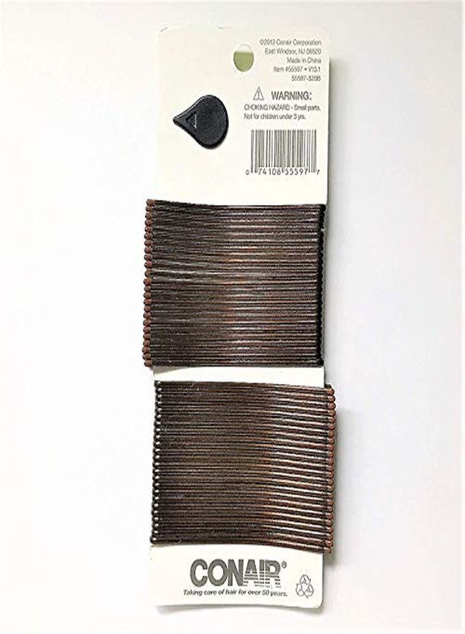 Extra Long Brown Bobby Pins 48 Piece