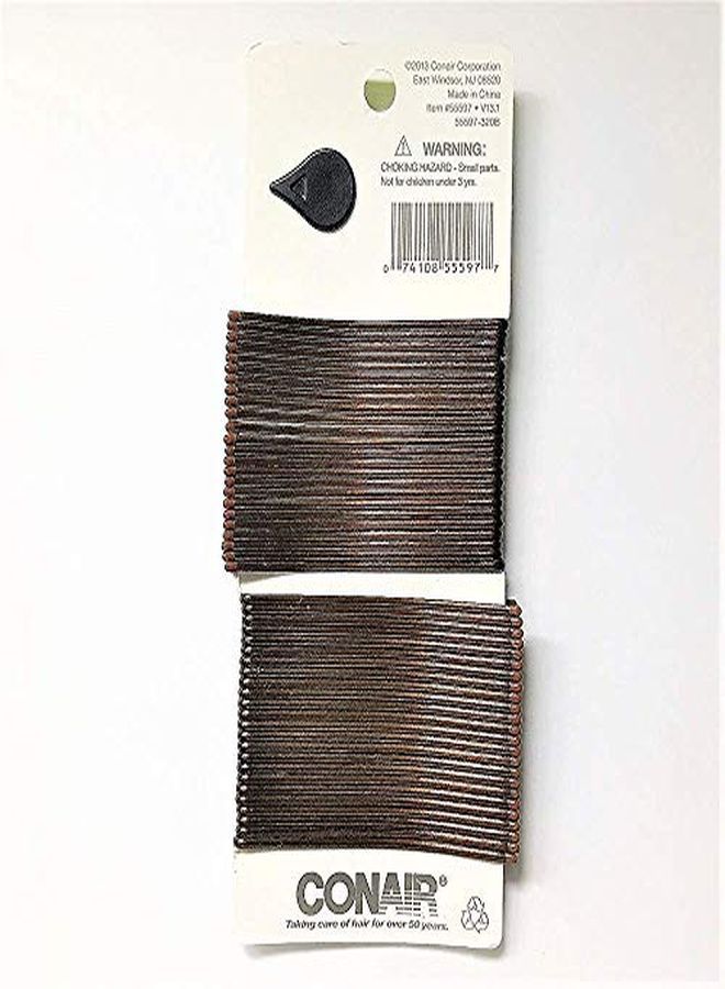 Extra Long Brown Bobby Pins 48 Piece