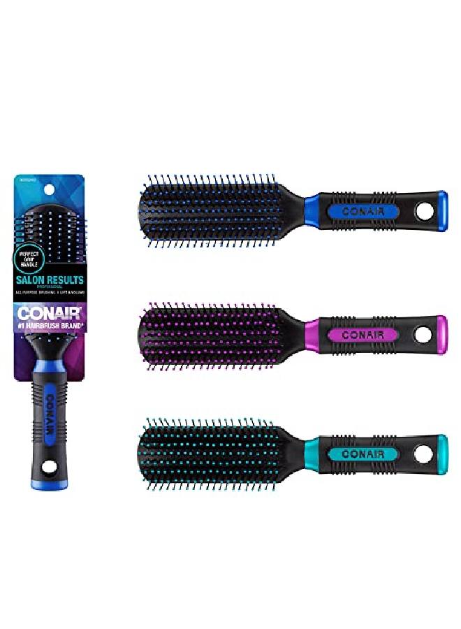 Professional Nylon Bristle Allpurpose Hair Brush For Everyday Brushing (Colors And Packaging Vary) 1Ct