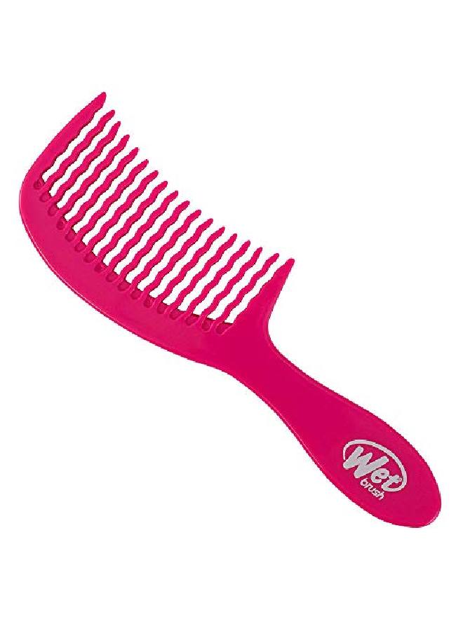 Hair Comb Detangler Wave Tooth Comb Design (Pink) Standard