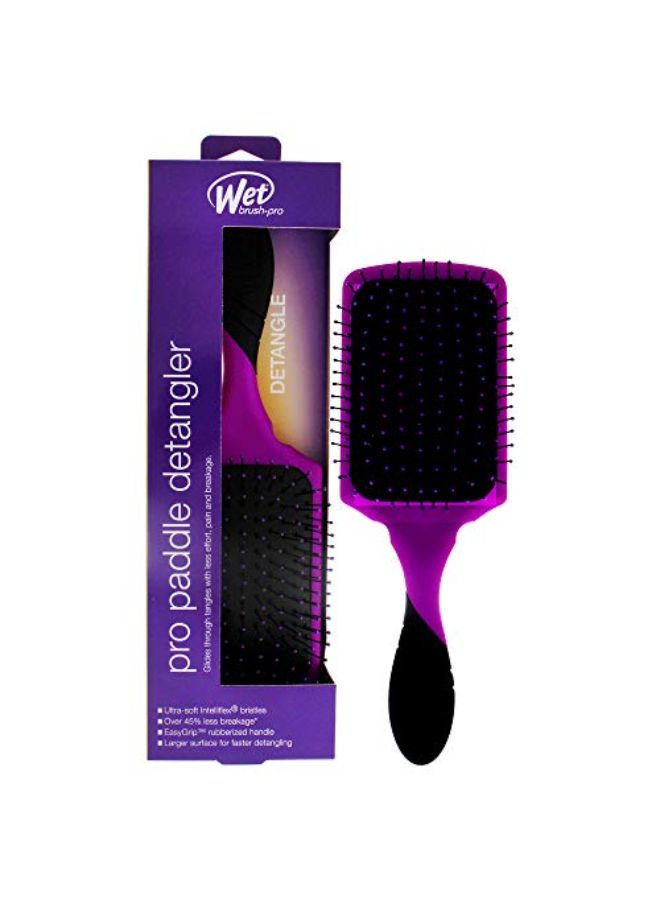 Pro Detangler Brush Paddle  Purple 1 Pc