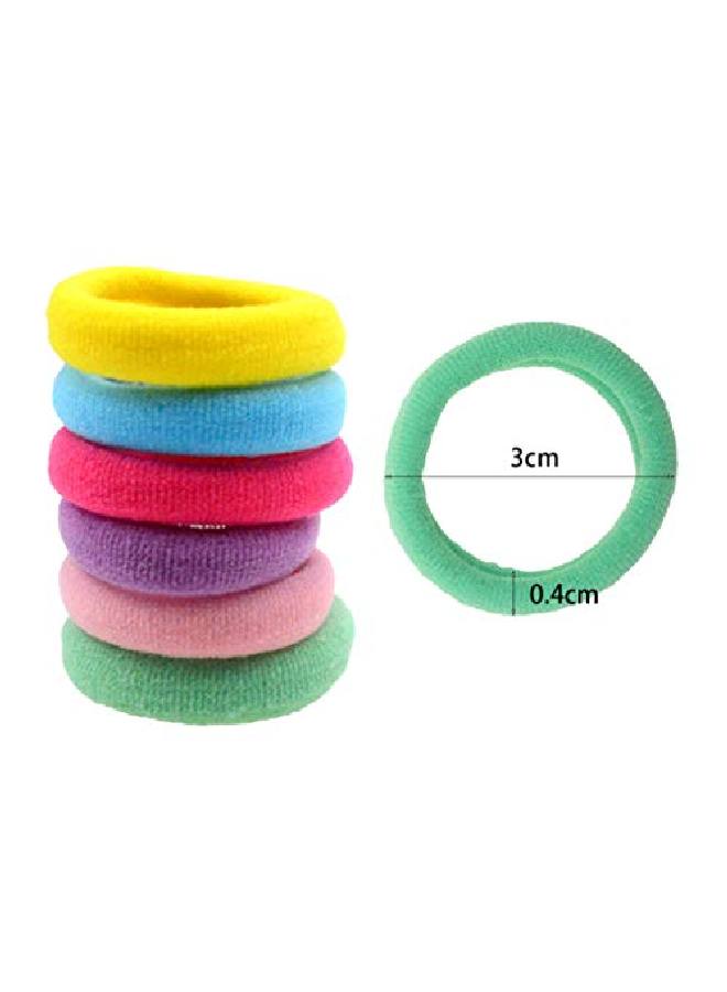 200 Pack Candy Color Girls' Elastics Hair Ties Seamless Ponytail Holder