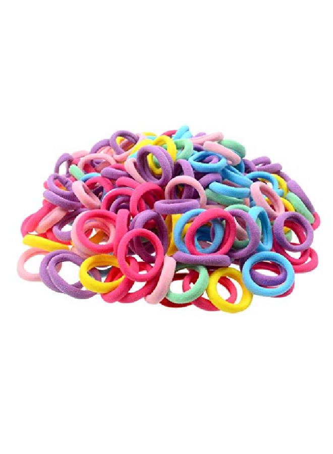 200 Pack Candy Color Girls' Elastics Hair Ties Seamless Ponytail Holder