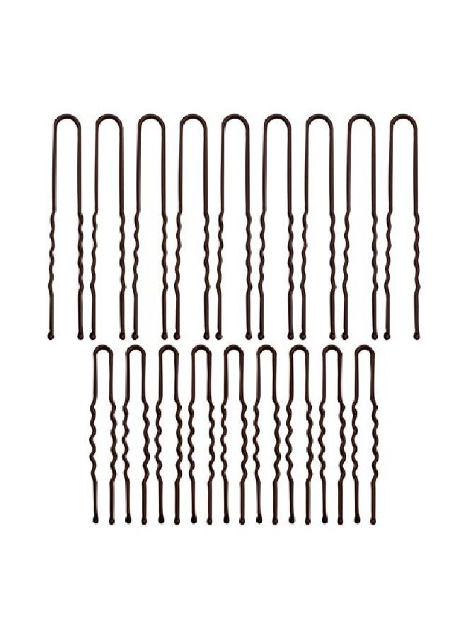 Industrial Upins Ushape Bobby Pins Brown Hair Pins For Styling Nonslip Hair Pins For Women Durable Pins For Hair U Shaped Bobby Pins For Thick & Thin Hair Pins For Buns Updos 18Pc