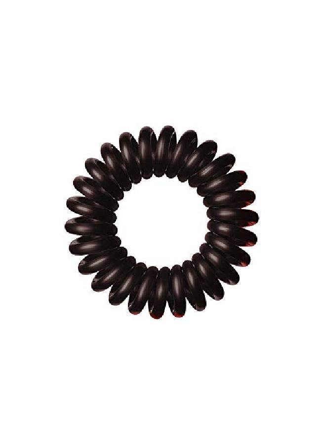 Spiral Hair Ties Coil Hair Ties Phone Cord Hair Ties Hair Coils 4 Pcs Brunette