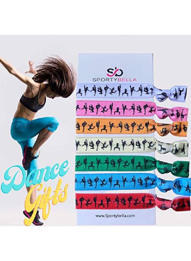 Dance Hair Ties Girls Dance Hair Accessories Rainbow Dance Elastics Gift For Dance Recitals