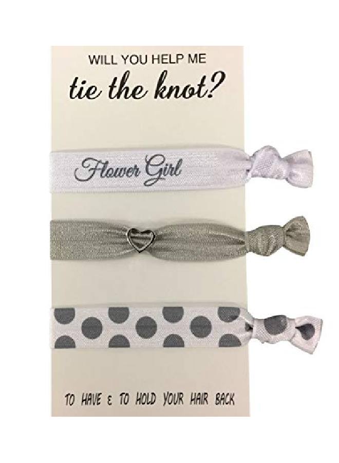 Flower Girl Gift Flower Girl Hair Ties Bridesmaid Jewelry Accessory Gift For Flower Girls