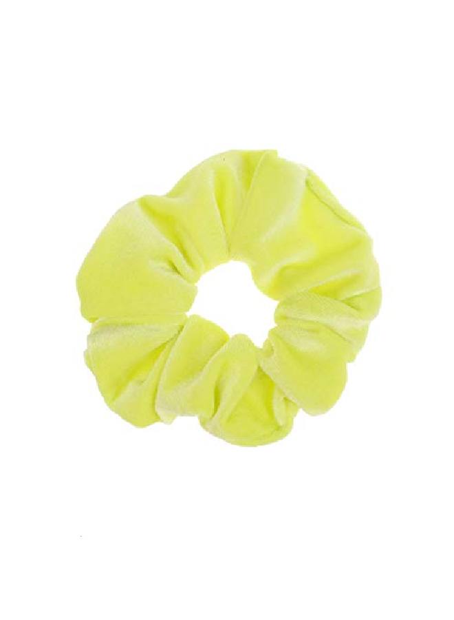 8 Pcs Neon Color Solid Velvet Scrunchies For Hair Girls' Elastic Hair Ties