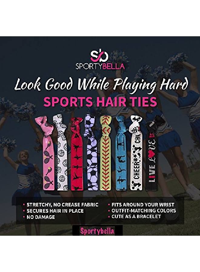 Soccer Hair Accessories Soccer Hair Ties No Crease Soccer Hair Elastics Set