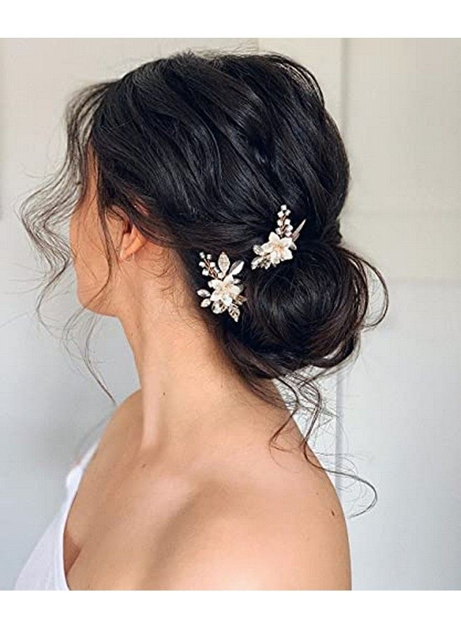 Wedding Hair Pins For Brides Hair Accessories For WeddingHandmade Beaded Wedding Hair Pieces For Brides Bridesmaid