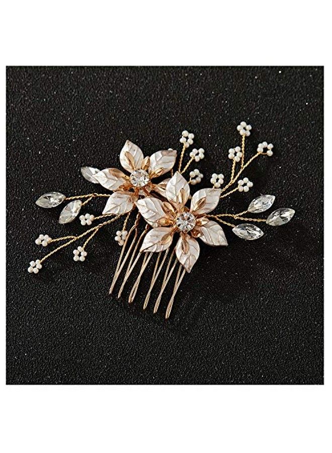 Gold Bridal Hair Combhandmade Wedding Hair Clip Wedding Hair Accessories For Women