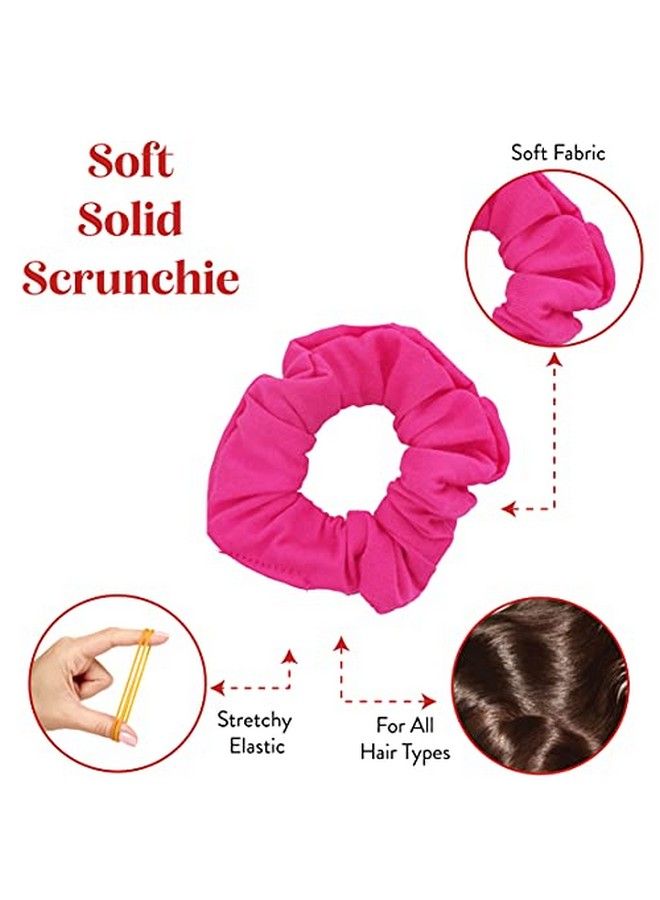 Set Of 2 Solid Scrunes (Hot Pink)
