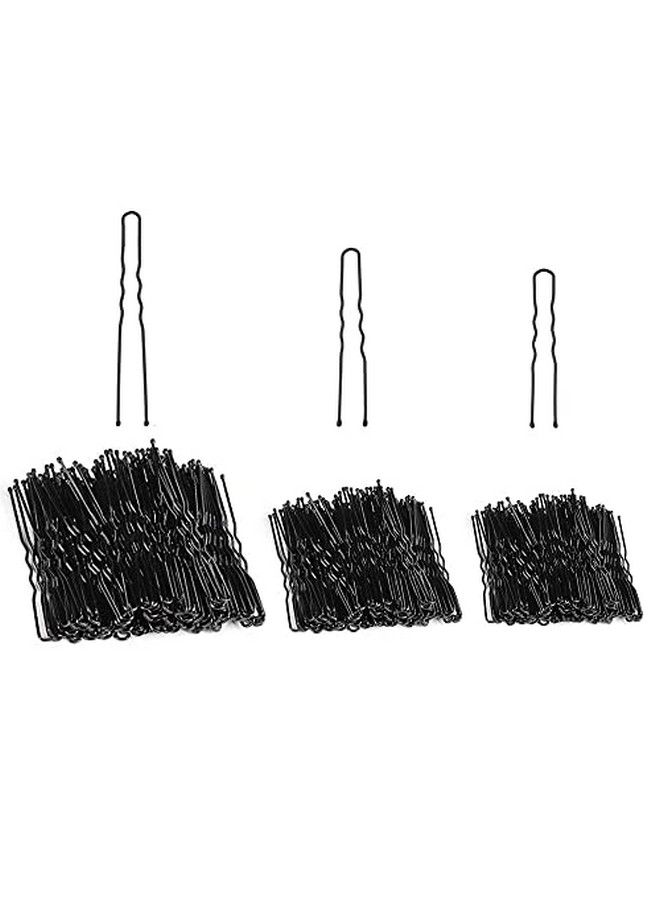 U Shaped Hair Pins 200 Count 3 Size Bun Hair Pins Curly Wavy Grips Bobby Pins Hair Clips Hairpins Hair Styling Tool