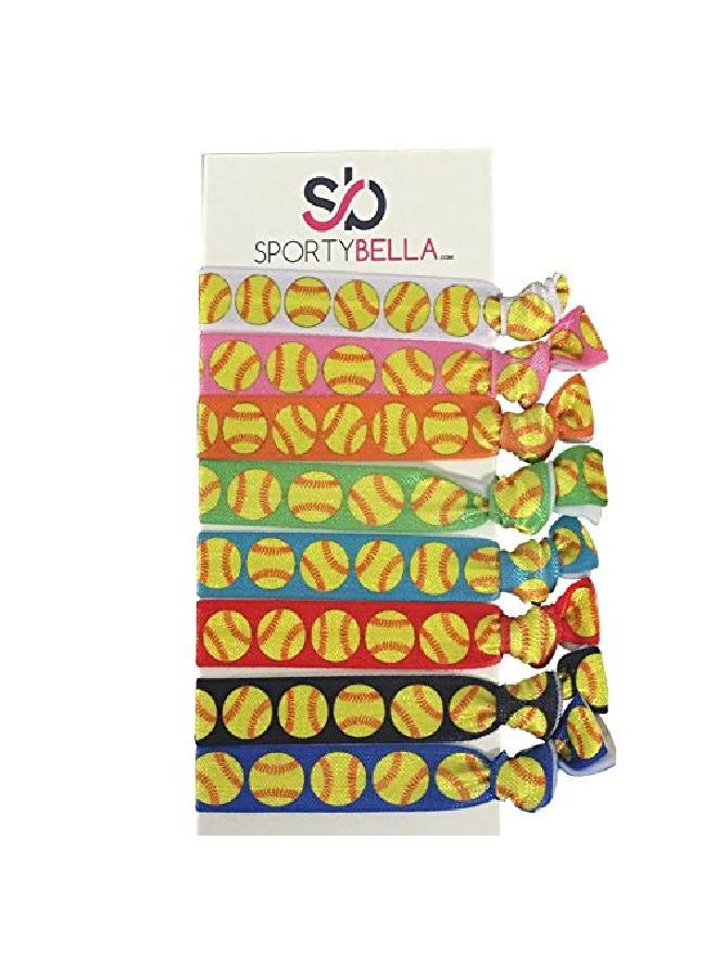 Softball Hair Accessories Girls Softball Hair Ties For Softball Player And Softball Teams