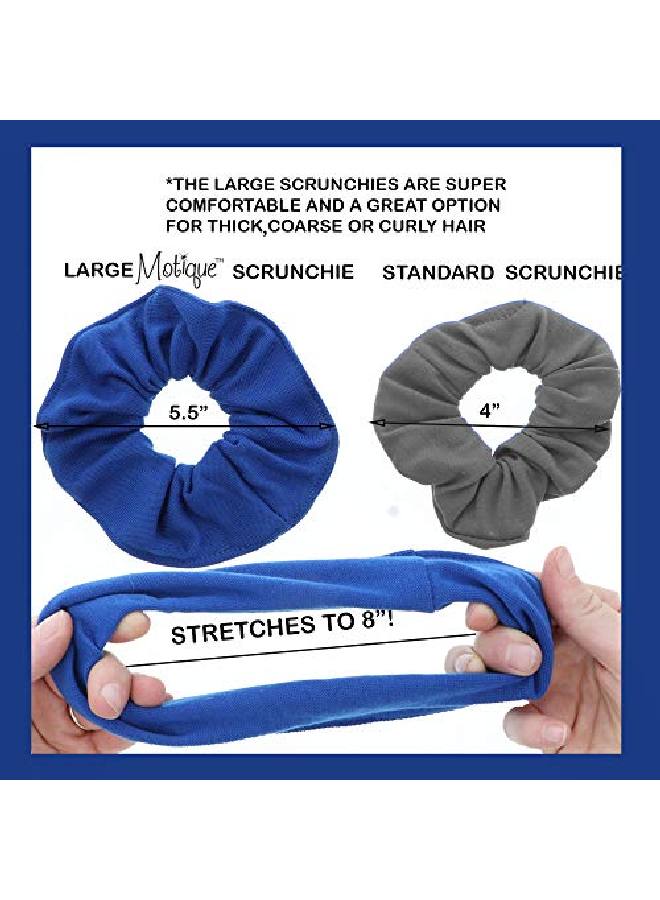 Large Solid Scrunchie Set Of 2Royal