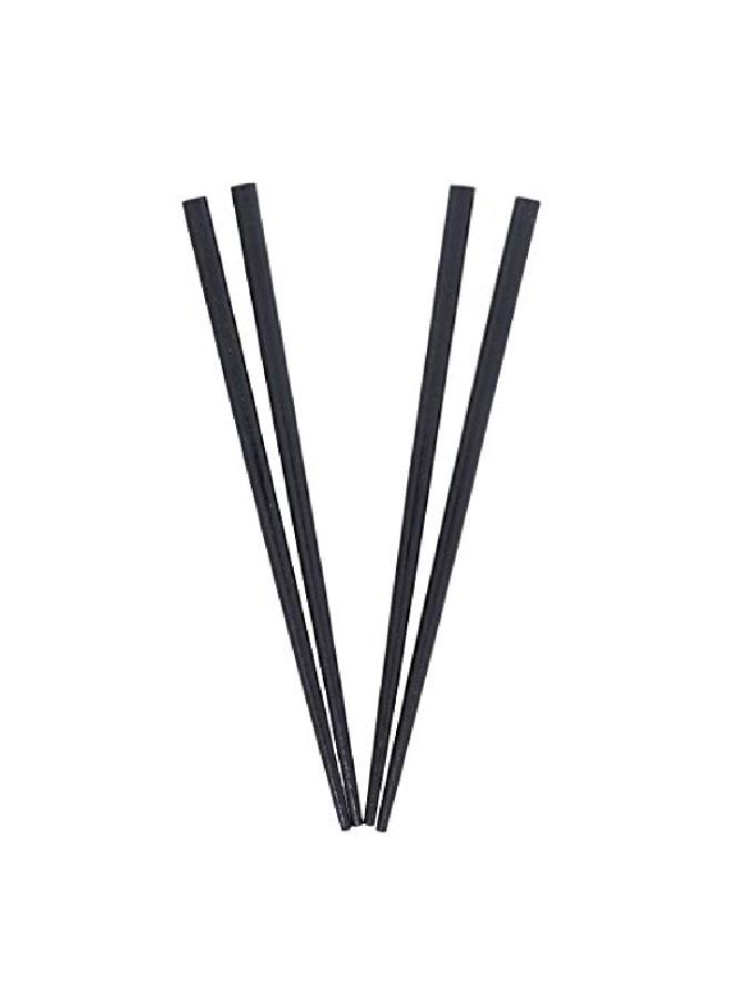 2 Sets Of Wooden Hair Sticks Chopsticks Black & Black