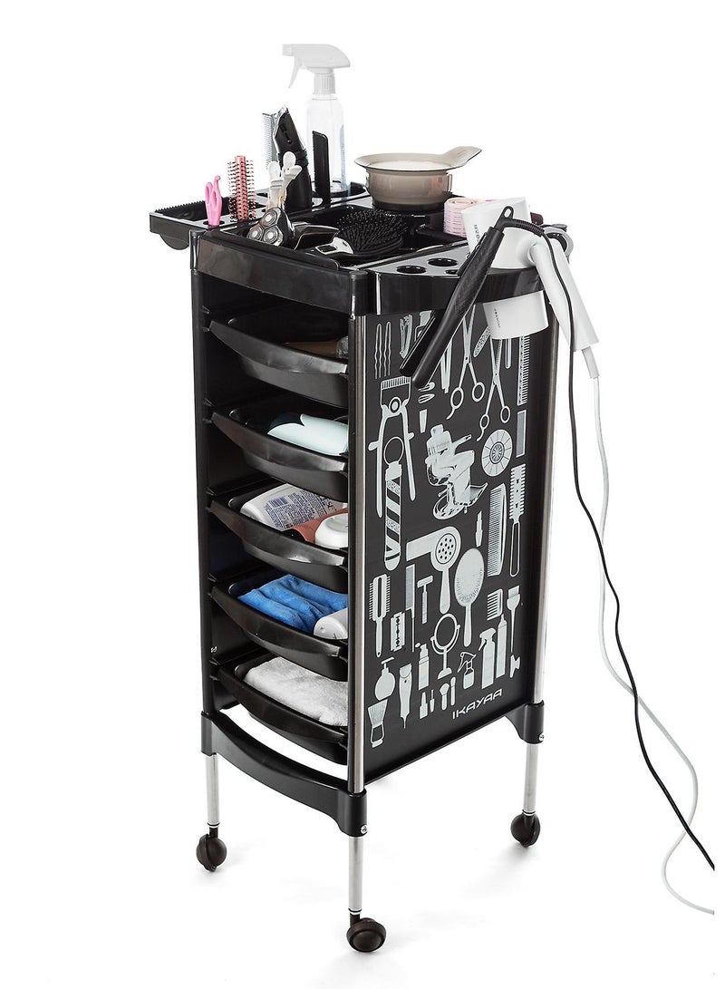 BEAUTY WHEELED  SALON TROLLEY WITH DRAWER