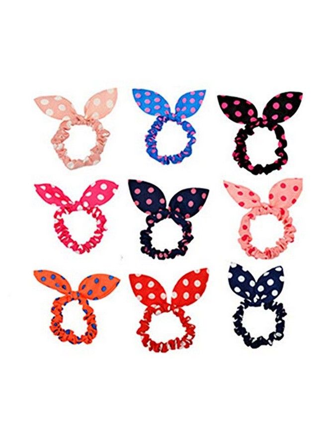 Lovef 20 Pcs Girls Rabbit Ear Hair Tie Bands Ropes Ponytail Holder (20Pcs Rabbit Ear)