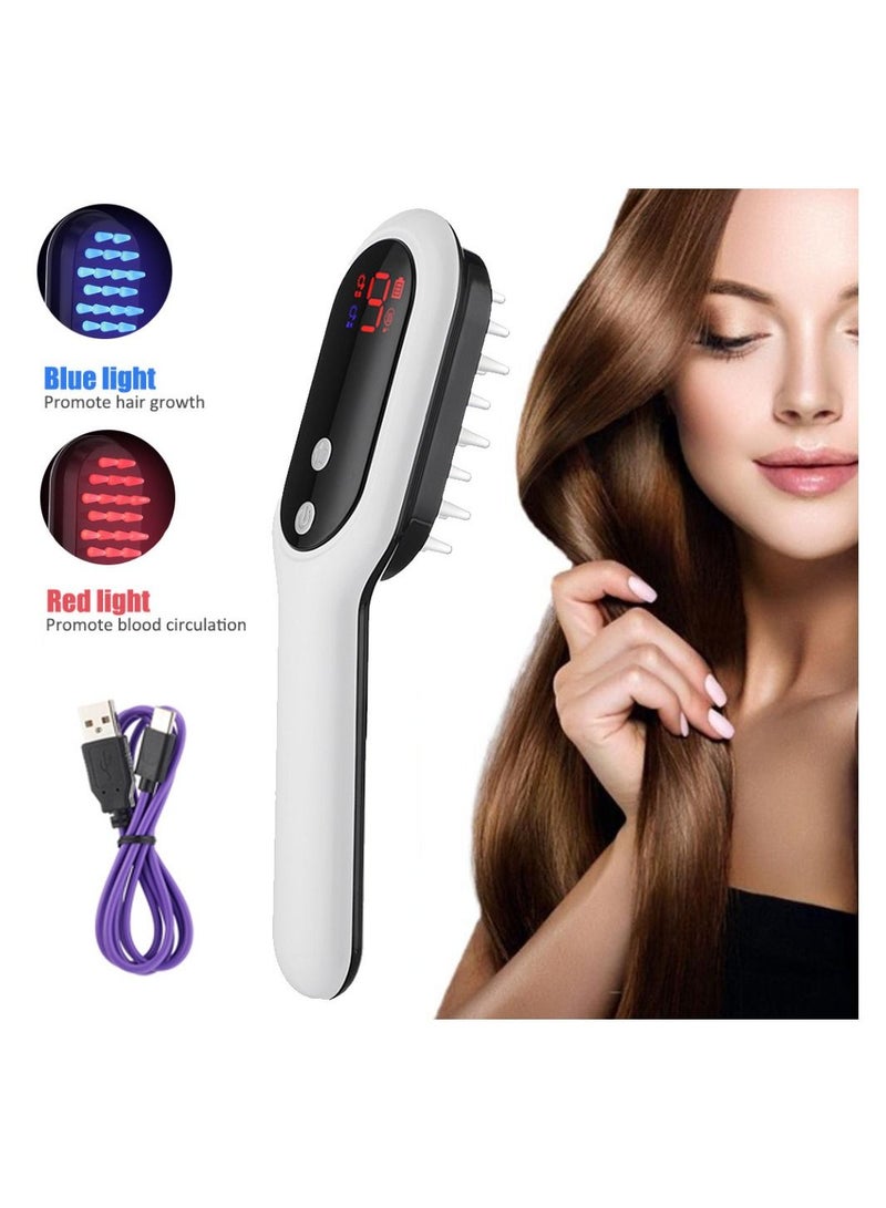 Electric Hair Growth Comb Infrared Laser Hair Care Style Anti-Hair Loss Hair Red Light Treatment Head Massager Hair Brush