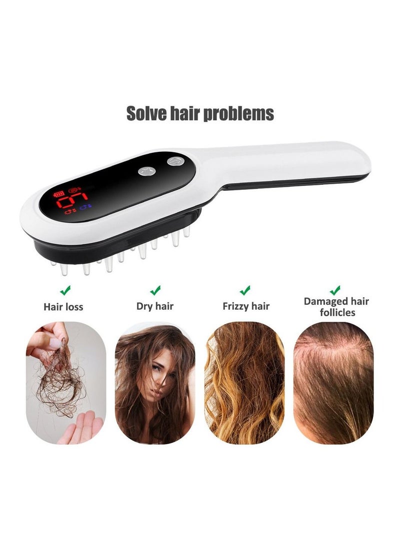 Electric Hair Growth Comb Infrared Laser Hair Care Style Anti-Hair Loss Hair Red Light Treatment Head Massager Hair Brush