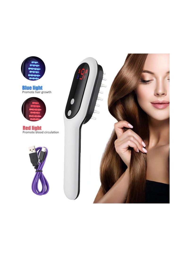 Electric Hair Growth Comb Infrared Laser Hair Care Style Anti-Hair Loss Hair Red Light Treatment Head Massager Hair Brush